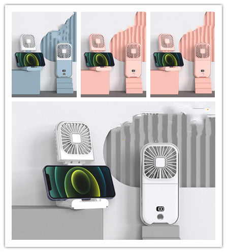 Folding Portable Digital Display Handheld Small Fan.